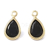 Brass Pave Cubic Zirconia Charms CU-CBABEB3-04G-01-1