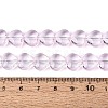 Baking Paint Transparent Glass Beads Strands DGLA-N021-01B-04-4