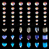  24 Style Transparent K9 Glass Cabochons GLAA-TA0001-24-3