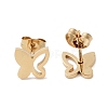 PVD Vacuum Plating 304 Stainless Steel Stud Earrings for Women EJEW-A048-48F-G-2