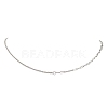 304 Stainless Steel Paperclip Chain Cable Chain Necklaces for Women NJEW-JN05590-2