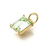 Brass Glass Charms KK-V011-36G-A-2