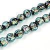 Handmade Foil Glass Beads Strands FOIL-N029-05C-1