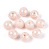 Electroplate Round Glass Beads Strands EGLA-T029-07J-1