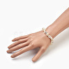 Natural White Moonstone Beads Stretch Bracelets BJEW-JB03860-02-3