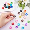 17 Pairs 17 Style Silicone Eyeglasses Ear Grip SIL-NB0001-08-3
