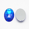 Acrylic Rhinestone Flat Back Cabochons X-GACR-Q011-13x18-05-2