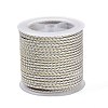11M Polyester Braided Cord with Cotton Core & Metallic Thread OCOR-Z006-01-30-1