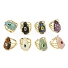Natural Gemstone Cuff Rings GG-CBA5FCC-03G-2