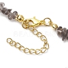 Natural Ice Obsidian Anklets AJEW-AN00592-08-4