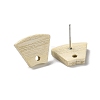 Ash Wood Stud Earring Findings EJEW-N017-011H-3
