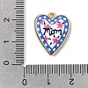 Printed Alloy Pendants ENAM-F160-07A-G-3