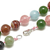 Natural/Synthetic Gemstone Beaded Necklaces NJEW-S404-21-2