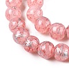 Drawbench Crackle Glass Beads Strands GLAA-N006-8mm-10-3