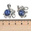 Natural Sodalite Pendants G-I374-A-P10-3