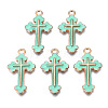 Alloy Enamel Pendants ENAM-S121-059E-1