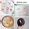 CHGCRAFT 24Pcs 12 Style School Supplies Theme Alloy Enamel Pendants ENAM-CA0001-38-6