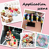 200Pcs 4 Colors Velvet Imitation Rabbit Fur European Beads FIND-SC0022-89-7