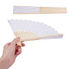 Wood & Bamboo Fans AJEW-WH0070-01-3