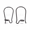 304 Stainless Steel Hoop Earrings Findings Kidney Ear Wires STAS-G200-01A-B-2