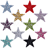 10Pcs 10 Colors Plastic Clothing Patches FIND-GF0008-81-1