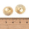 Brass Beads Caps KK-O100-15G-3
