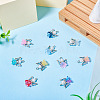 10Pcs Alloy Glass Pendants PALLOY-TAC0150-5