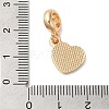 Rack Plating Alloy Light Siam Rhinestone European Dangle Charms PALLOY-S189-23G-3