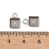 304 Stainless Steel Pendant Cabochon Settings STAS-Z201-02P-01-3