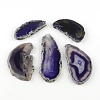 Dyed Mixed Shape Natural Agate Gemstone Big Pendants G-R300-10-1