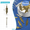 30Pcs 3 Colors Alloy Pendants FEAT-CJ0001-01-2