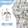 60Pcs Electroplate Glass Pendants GLAA-HY0001-19-2