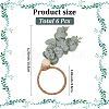 6Pcs PVC Leaf Napkin Rings AJEW-GF0011-03B-2