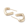 Half Heart Alloy Studs Earrings for Women EJEW-H309-09KCG-2