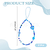 3Pcs Evil Eye Glass Phone Hand Strap Chains HJEW-ME0001-18-2