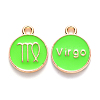Alloy Enamel Pendants X-ENAM-S124-01A-06B-1