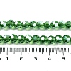 Electroplate Transparent Glass Beads Strands EGLA-A035-T6mm-A11-4