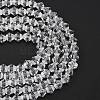 Clear Faceted Glass Bicone Beads Strands X-GLAA-S026-6mm-07-2