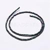 Electroplate Glass Beads Strands EGLA-K010-FP01-2