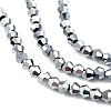 Transparent Electroplate Glass Beads Strands EGLA-A039-T2mm-UA05-3