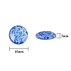 50Pcs Blue and White Printed Glass Cabochons GGLA-SZ0001-23-2