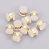 Brass Rubber Ear Nuts KK-T025-41G-1