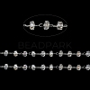 Glass Rondelle Beaded Chains CHS-B004-02P-3