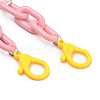 Personalized Aluminium & Acrylic Chain Necklaces NJEW-JN02911-03-3