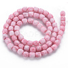 Opaque Baking Painted Glass Beads Strands EGLA-N006-008-A02-2