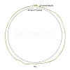 Brass Round Snake Chain Necklace for Women MAK-YW0001-07-4