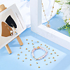 400Pcs Brass Crimp Beads Covers KK-DC0004-78G-5