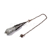 Natural & Synthetic Gemstone Pointed Dowsing Pendulum Big Pendants G-H285-06R-A-5