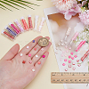 240Pcs 12 Colors 2-Hole Baking Paint Glass Seed Beads SEED-ME0001-10C-3