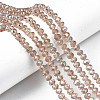 Electroplate Glass Beads Strands EGLA-A034-T1mm-B24-1